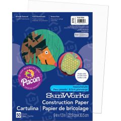 Pacon SunWorks Groundwood Construction Paper - 50 per pack