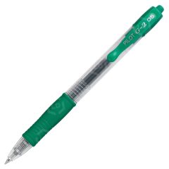 Pilot G2 Extra Fine Point Retractable Rollerball Pen, Green - 12 Pack