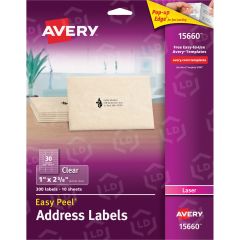 Avery 2.62" x 1" Rectangle Mailing Label (Easy Peel) - 300 per pack