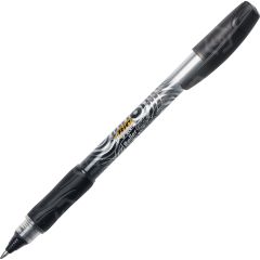 BIC Z4 Stick Rollerball Pen, Black - 12 Pack