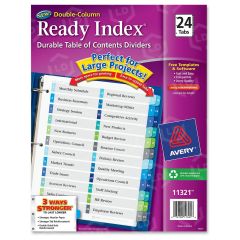 Avery Double Column Index Divider - 24 per set