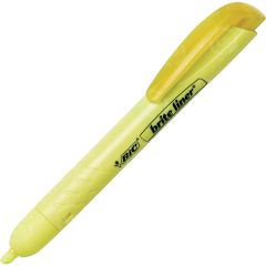 BIC Retractable Yellow Highlighter