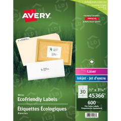 Avery 3.44" x 0.67" Rectangle File Folder Label - 1500 per box