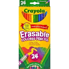 Crayola Erasable colored pencils - 24 per box
