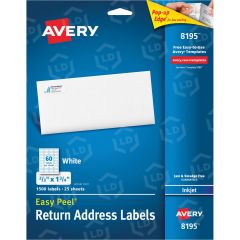 Avery 1.75" x 0.66" Rectangle Return Address Label (Easy Peel) - 1500 per pack