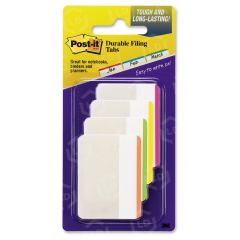 Post-it Durable Flat File Tab - 24 per pack Write-on - 24 / Pack - Bright Assorted Tab