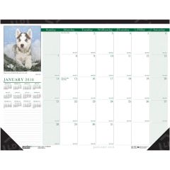 House of Doolittle Earthscapes Puppies Desk Pad Calendar