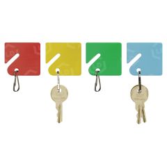 Slotted Rack Key Tags with Snap-Hook
