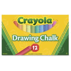 Crayola Colored Drawing Chalk - 12 per pack