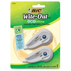 BIC Wite-Out Ecolutions Correction Tape - 2 Pack