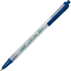 BIC Ecolutions Ballpoint Pen, Blue - 12 Pack
