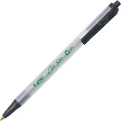 BIC Ecolutions Ballpoint Pen, Black - 12 Pack