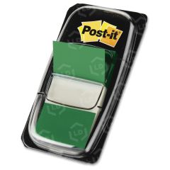 Post-it Flags Value Pack, Green, 1 in Wide, 50/Dispenser, 12 Dispensers/Pack - 12 per box