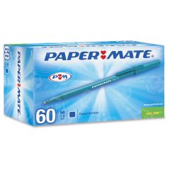 Paper Mate Stick Ballpoint Pen, Blue - 60 Pack