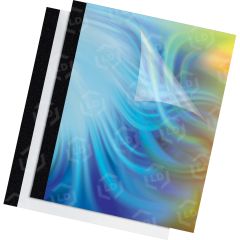 Fellowes Thermal Presentation Covers - 1/8", 30 sheets, Black - 10 per pack