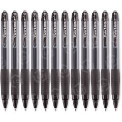 Paper Mate Gel Pen, Black - 12 Pack
