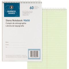 Business Source Steno Notebook - 60 Sheet - Gregg Ruled - 6" x 9"