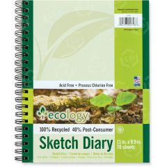 Pacon Ecology Sketch Diary - 70 sheets per pad