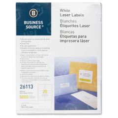 Business Source Mailing Laser Label - 5000 per pack