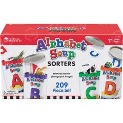 Learning Resources Alphabet Soup Sorters - 209 per set