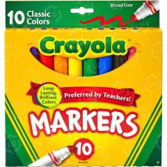 Crayola Classic Broadline Markers - 10 ct. - 10 per set