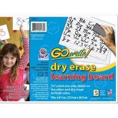 Pacon GoWrite! Dry Erase Learning Board - 5 per pack