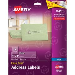 Avery 1" x 4" Rectangle Easy Peel Mailing Label (Inkjet) - 200 per pack