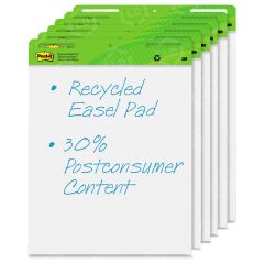 Post-it Recycled Self-Stick Easel Pad - 6 per carton