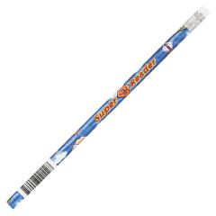 Moon Products Decorated Wood Pencil, Super Reader, HB #2, Blue Barrel, Dozen - 1 per dozen