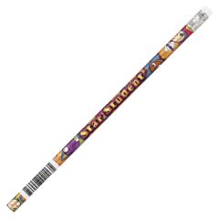 Moon Products Decorated Wood Pencil, Star Student, HB #2, Assorted, Dozen - 1 per dozen