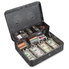 Stop Hinge Design Locking Cash Box