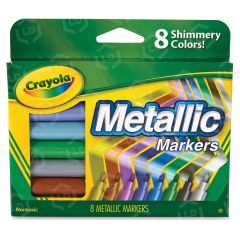 Crayola 8-color Metallic Markers - 8 per pack