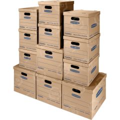 Fellowes SmoothMove Classic Moving Box Kit, Small/Med - 12 per carton