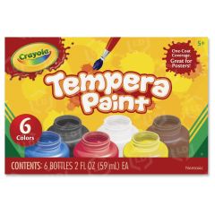 Crayola 6-color Temcolors pera Paint - 6 colors per set