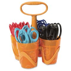 Fiskars Pointed-tip Kids Scissors Classpack Caddy (5", 24 Pack)
