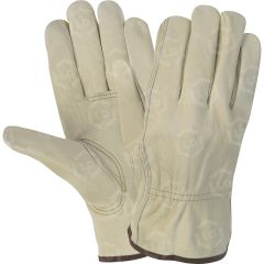 MCR Safety Durable Cowhide Leather Work Gloves - 1 pair