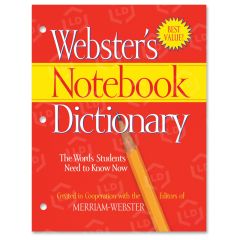 Merriam-Webster 3-Hole Punch Paperback Dictionary Dictionary Printed Book - English