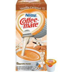 Coffee-Mate Vanilla Caramel Liquid Creamers - 50 per box
