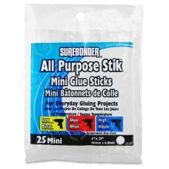 SureBonder All Purpose Mini Glue Sticks - 25 per pack
