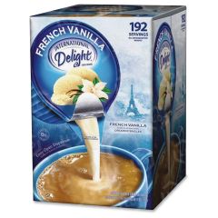 International Delight French Vanilla Creamer Singles - 192 per carton