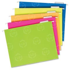 TOPS Glow Colors Hanging File Folders - 25 per box