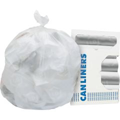 Heritage High-Quality HDPE 0.6mil Can Liners - 1000 per carton