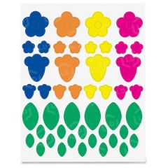 Floral Shapes Stickers