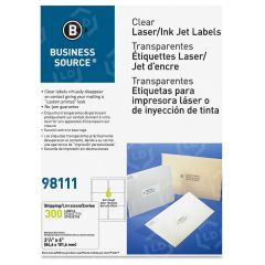 Business Source Clear Address Labels - BX per box