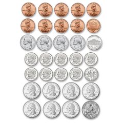 Ashley US Coin Money Set Die-cut Magnets - ST per set