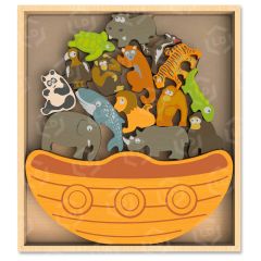 BeginAgain Toys Endangered Animals Boat Game
