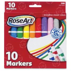 RoseArt Broadline Classic Colors Markers - PK per pack