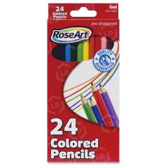 RoseArt Pre-sharpened 24 Colored Pencils - PK per pack