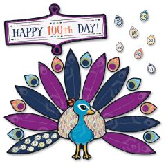 Carson-Dellosa You-Nique Happy 100th Day Bulletin Brd Set - ST per set