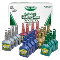 Crayola Washable Glitter Glue Classpack - PK per pack